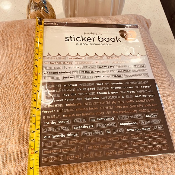 Scrapbook.com Sticker Book Rose Gold Pink Charcoal - Picture 13 of 13